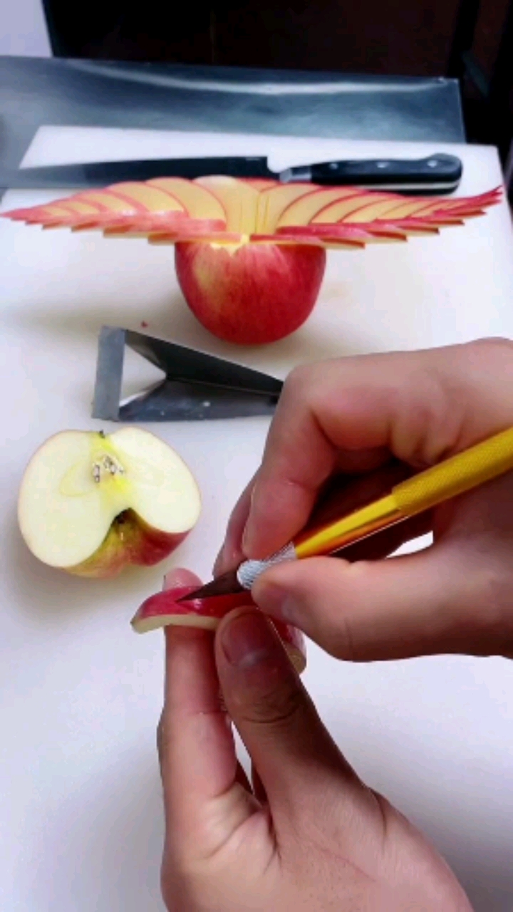 破壳计划#一看就会,苹果创意切法