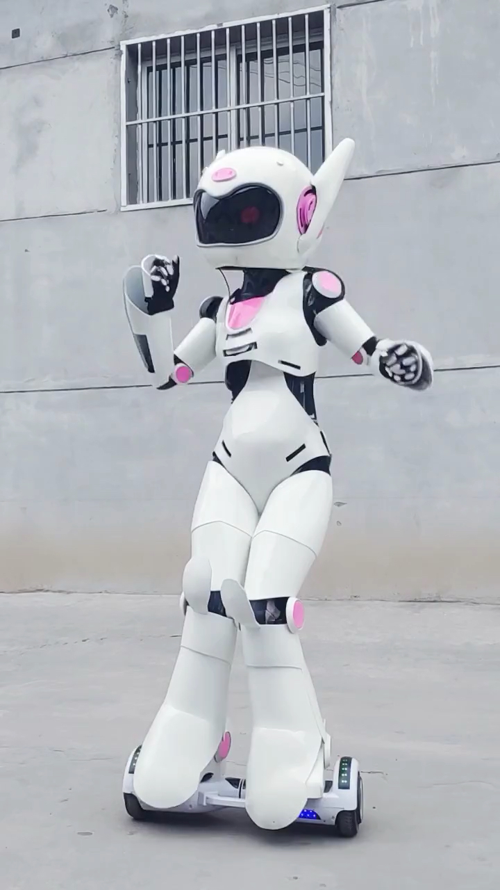 黑科技#小美女机器人来啦,有没有缺女朋友的