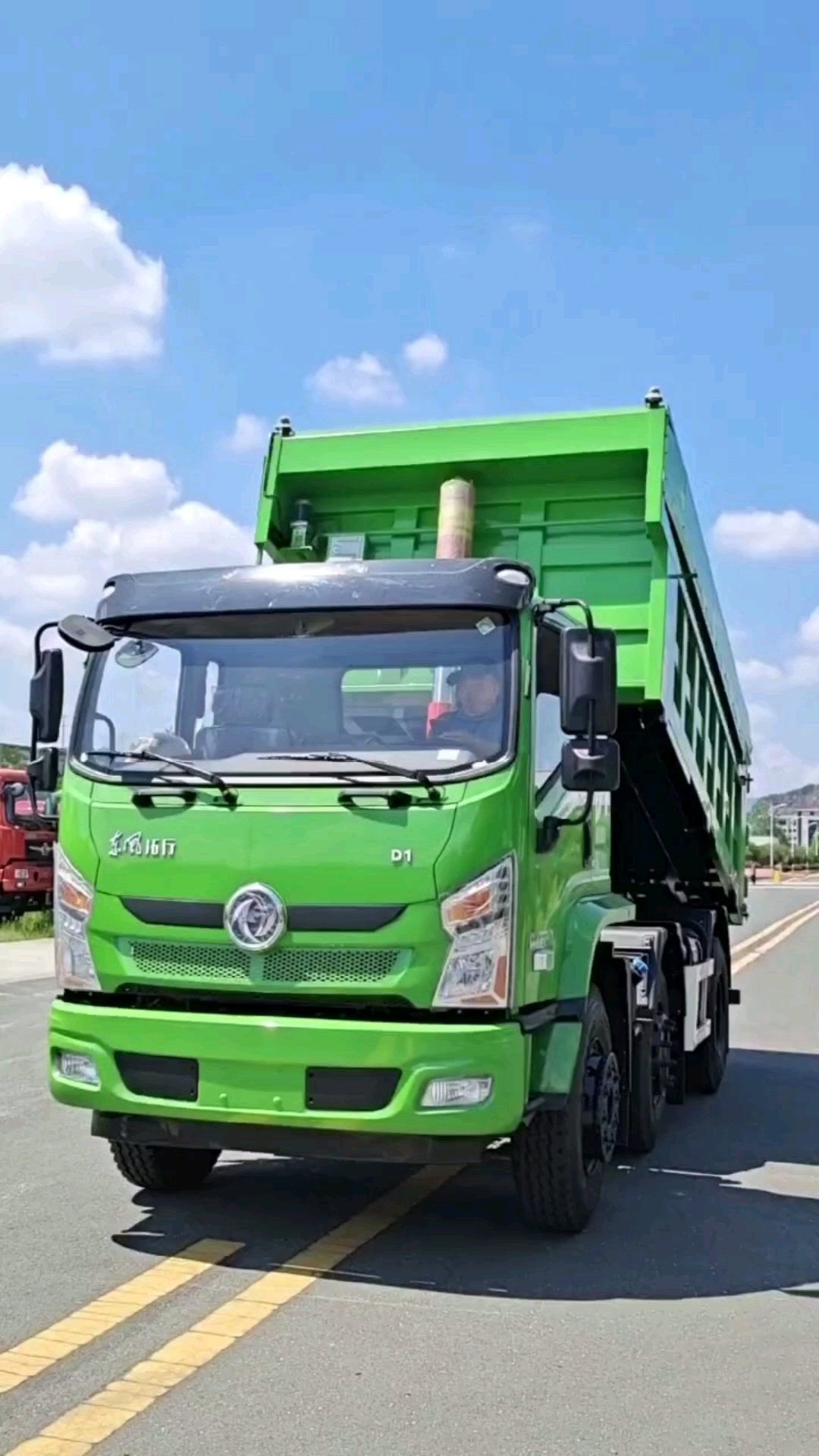 #渣土车#东风拓行d1工程自卸翻斗车渣土清运车-度小视