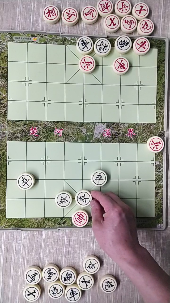 中国象棋古谱街头残棋之七星聚会破译犀利杀法精妙入局让人赏心悦目