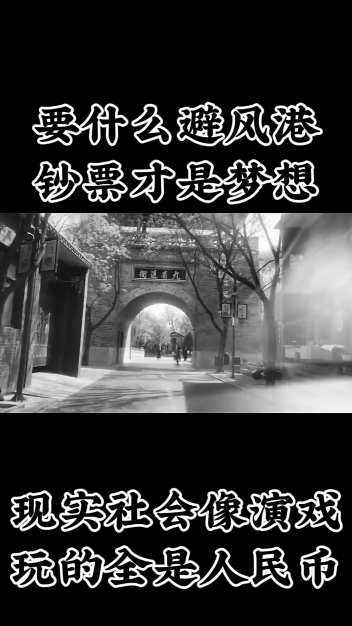 我的奋斗人生#要什么避风港,钞票才是梦想.