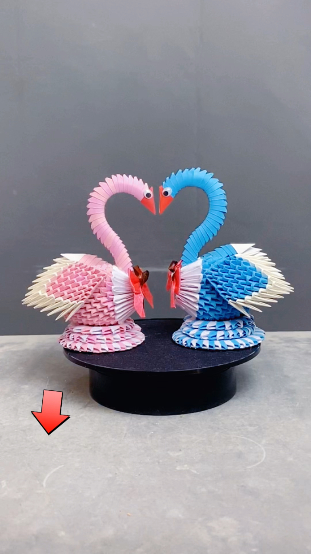 手工制作#你们要看用纸做的天鹅,看看像吗