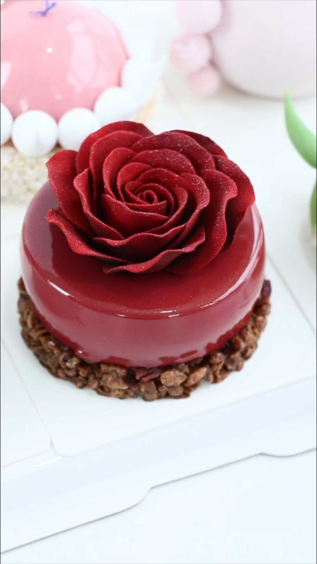 法甜蛋糕巧克力手工玫瑰