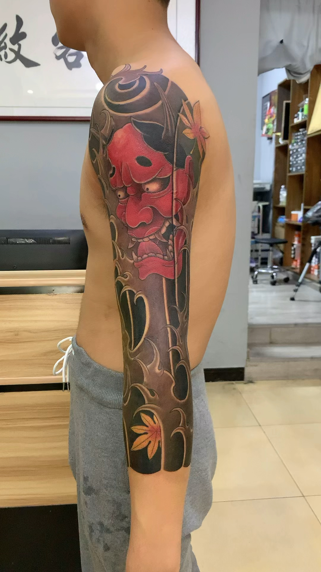 吴江纹身店#老传统纹身#花臂#纹身#日式七分袖#吴江酷客纹身-度小视