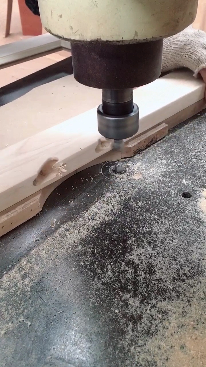 看我的天秀操作#实木门抠手制作效果展示