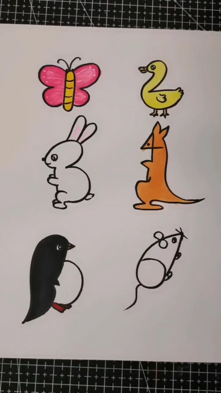 画画原来如此简单学画可爱小动物