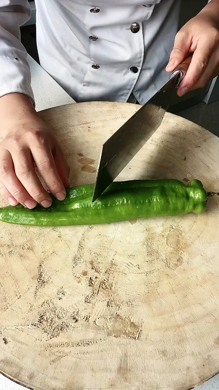 尖椒标准切法