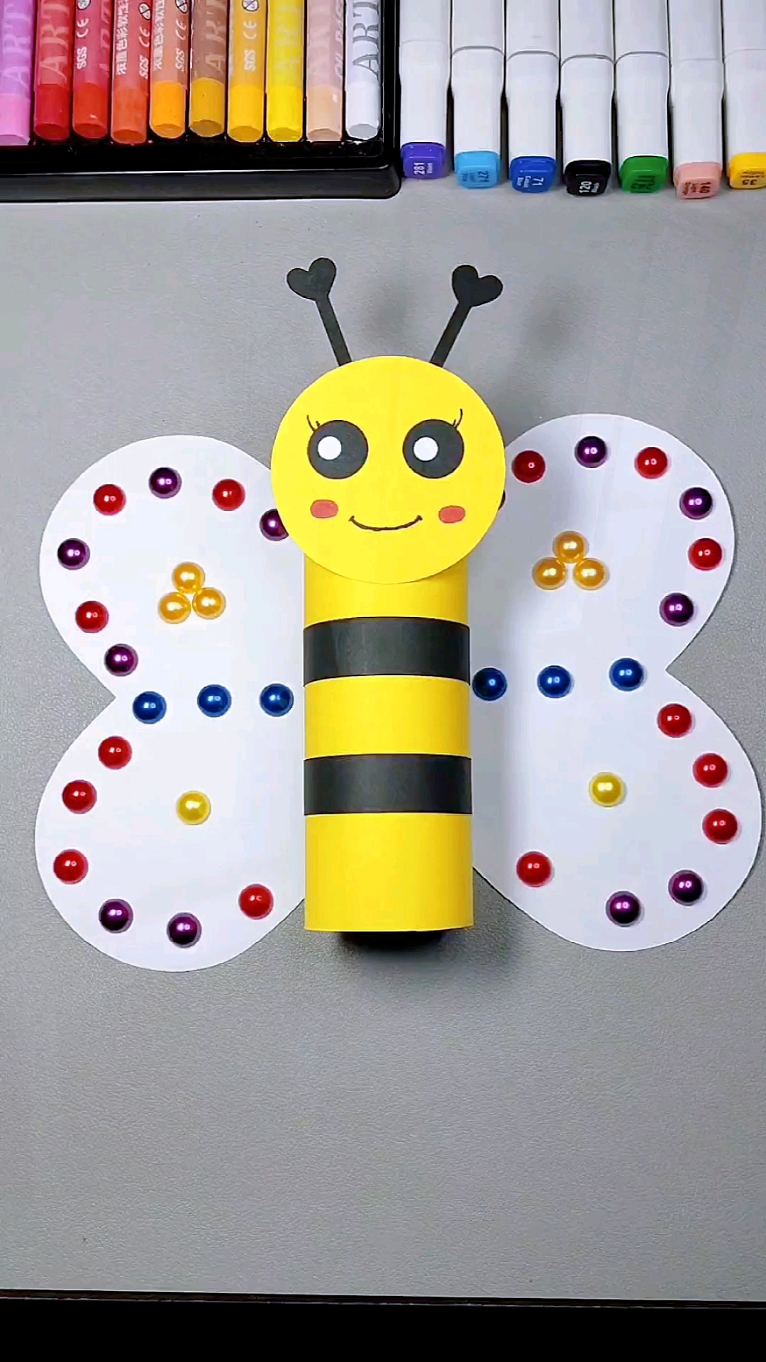 手工制作#漂亮的小蜜蜂来了!赶快学起来!