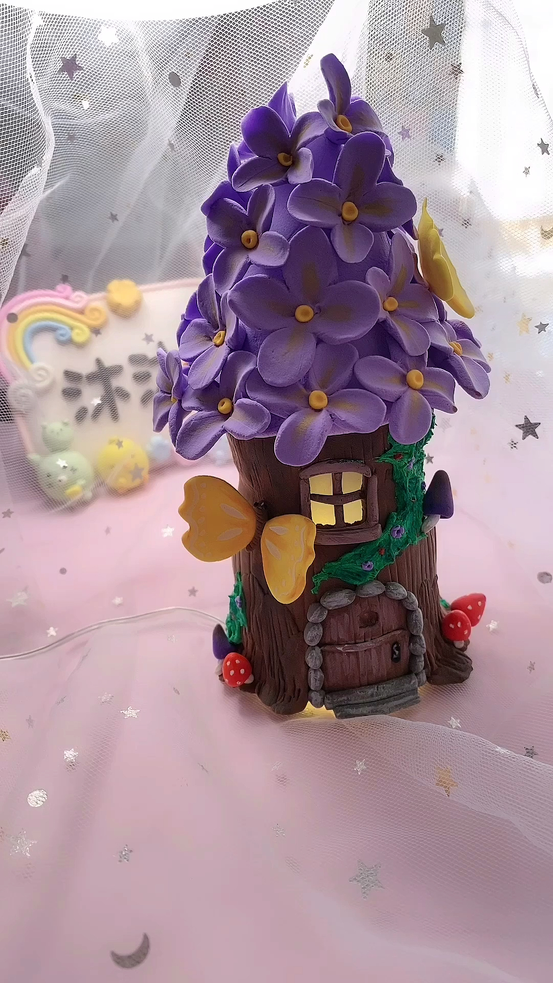 超轻粘土#粘土树屋