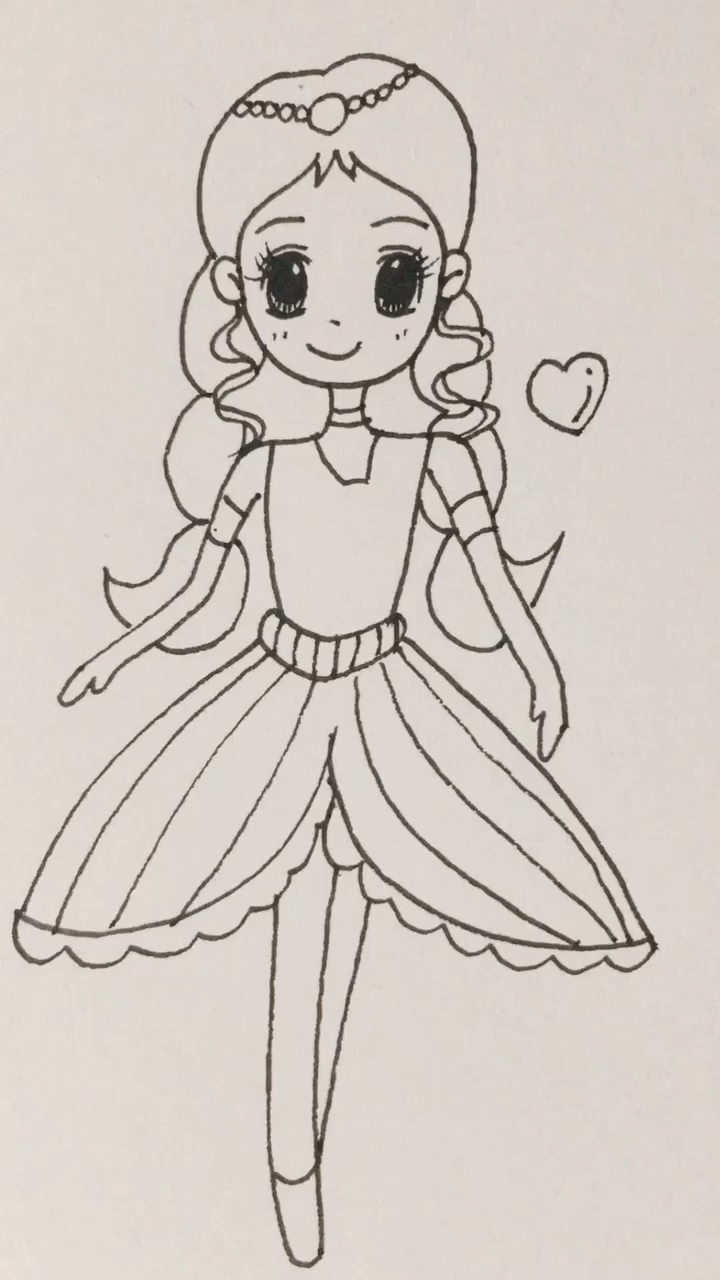 画画原来如此简单学画公主