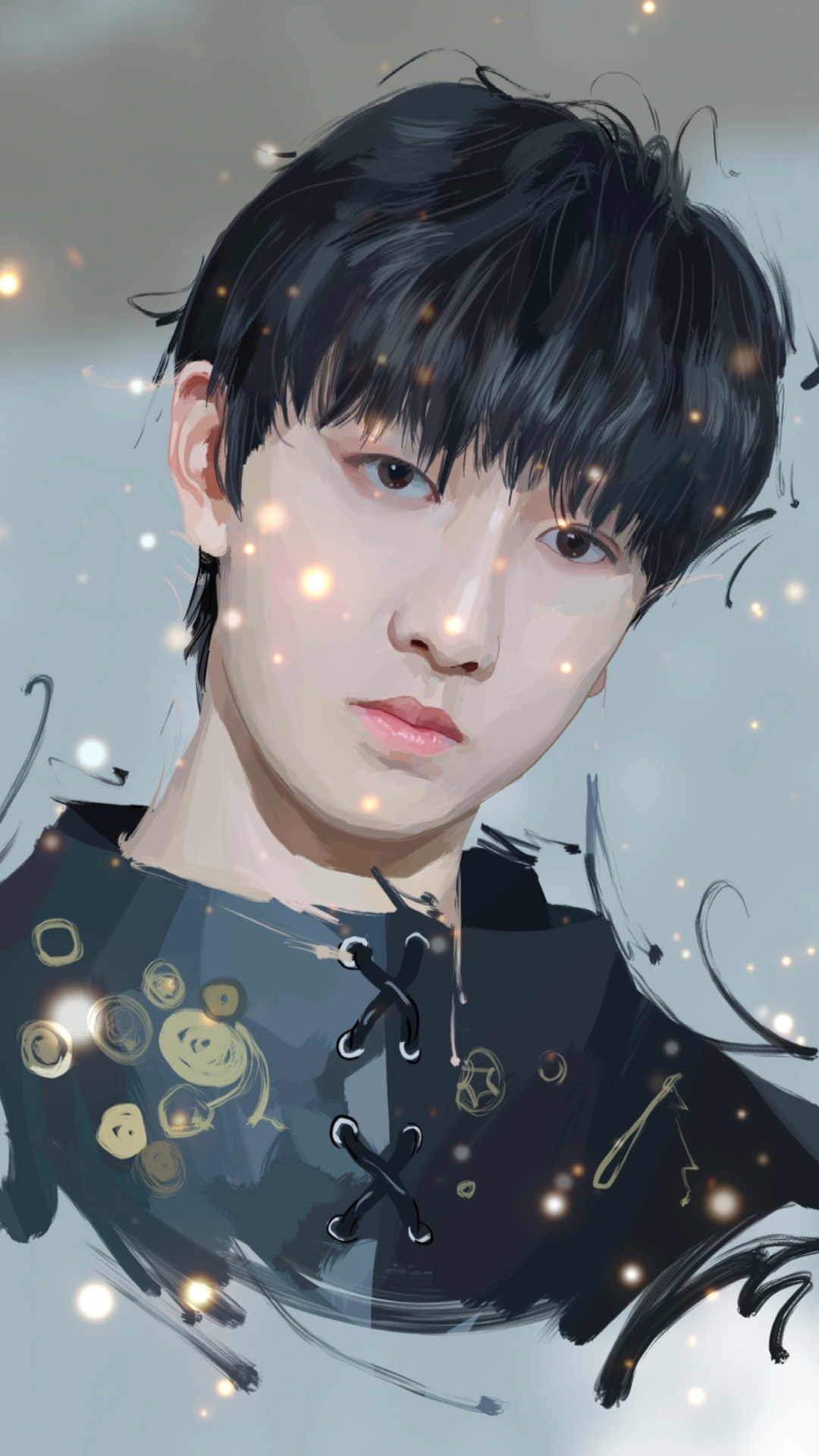 tf家族手绘童禹坤看灵魂画手表白爱豆