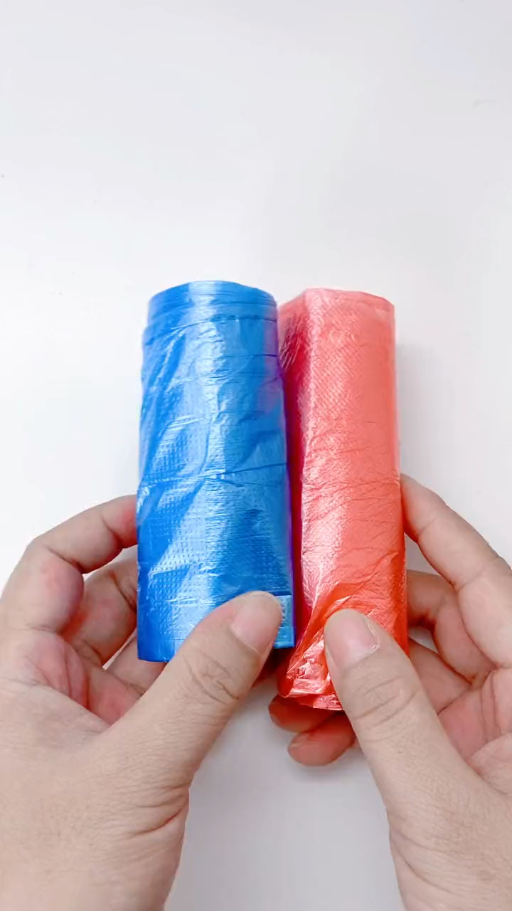 手工花,变废为宝#以为是普通的垃圾袋,我摊牌了