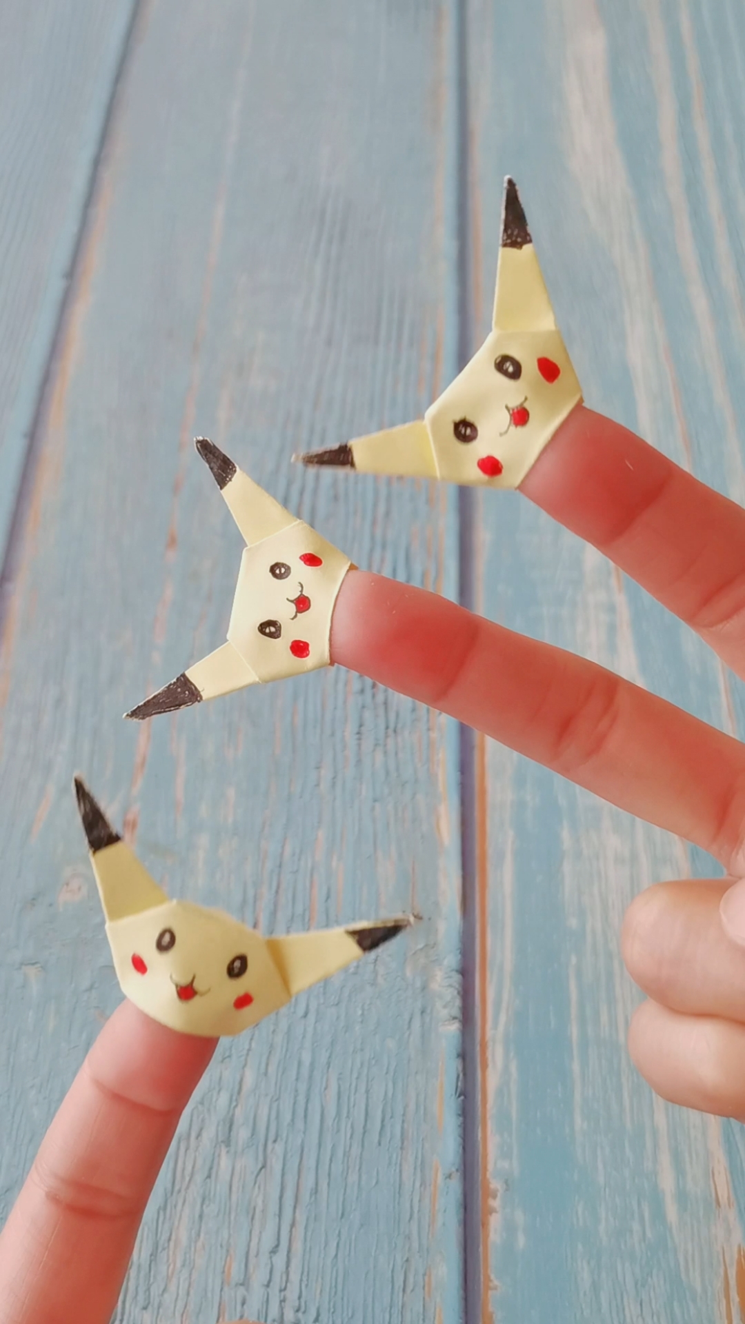 皮卡丘#20秒我教会你折皮卡丘指套