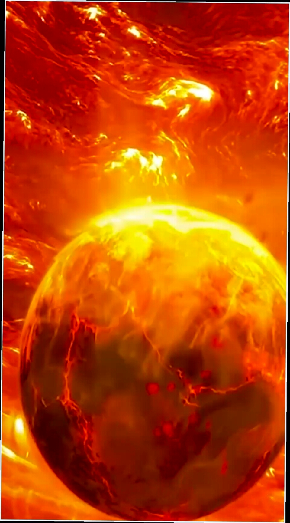 地球被太阳吞噬的瞬间!