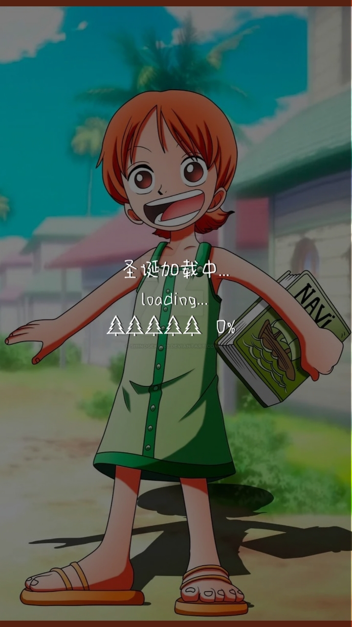 小时候的娜美好好看!