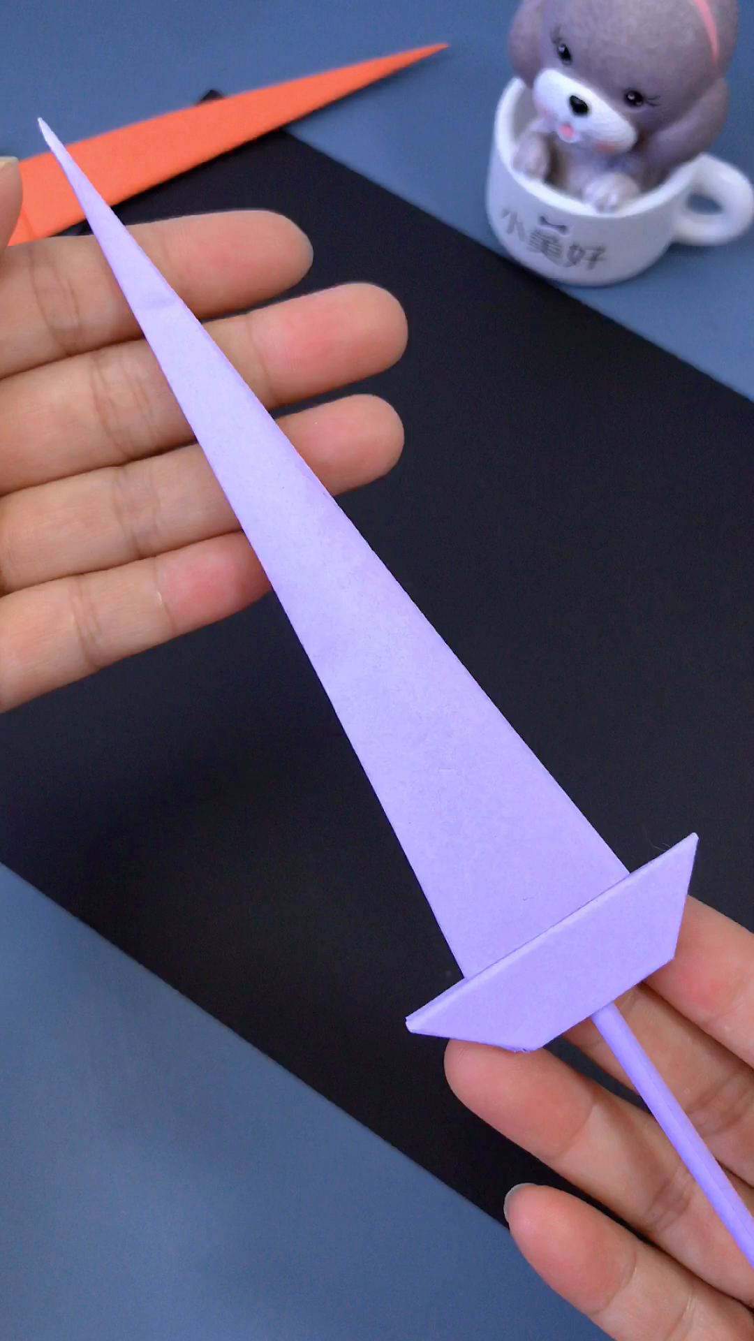 怎么折小刀匕首折纸图片