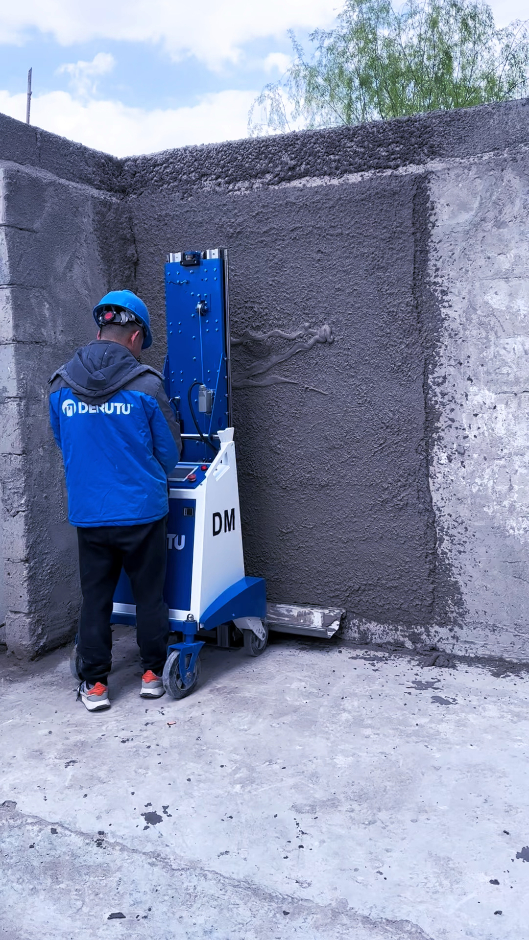 抹墙大师#机械化施工在向机器人施工迈进,事实上机械化施工已经比