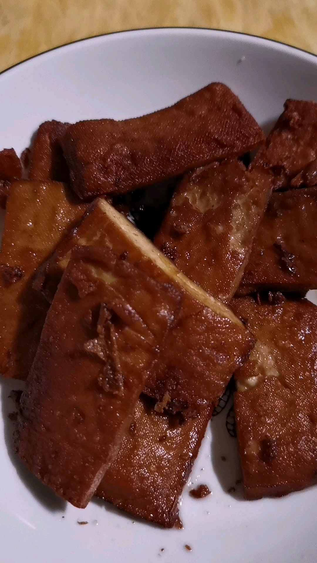 炸豆腐干,自己做的