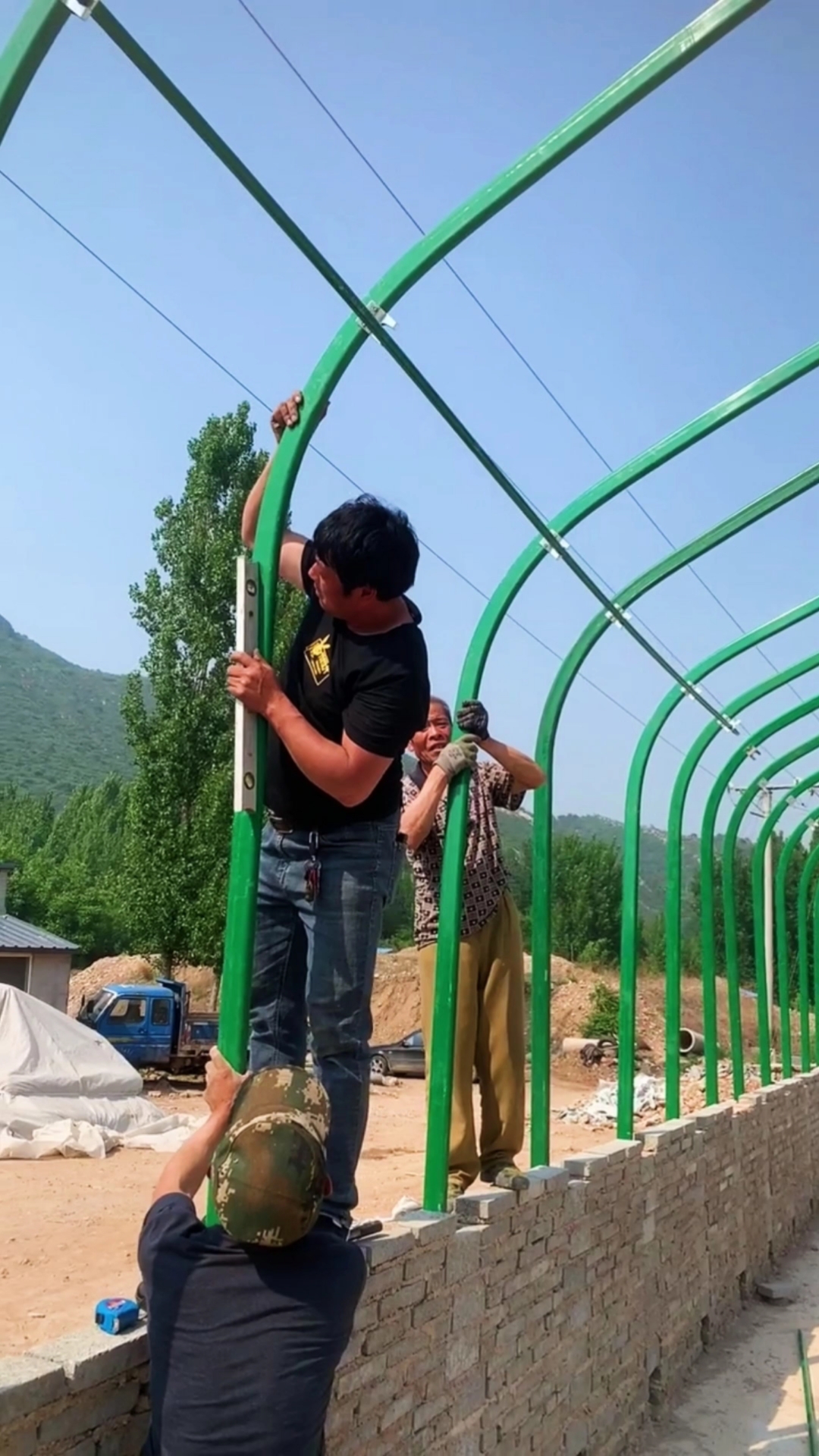 养猪大棚#10米宽50米长农村养猪大棚#新型养猪大棚#新建猪场#农村