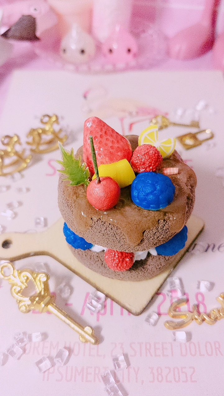 手工制作#粘土仿真甜品