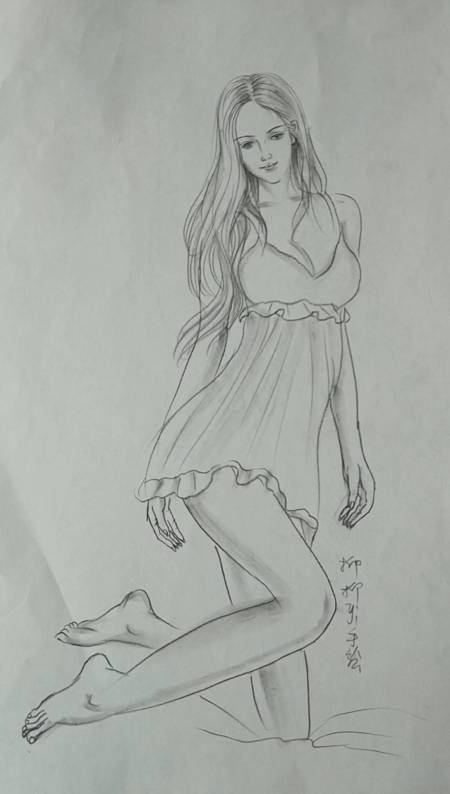 美女速写#速写长腿美女,点进看