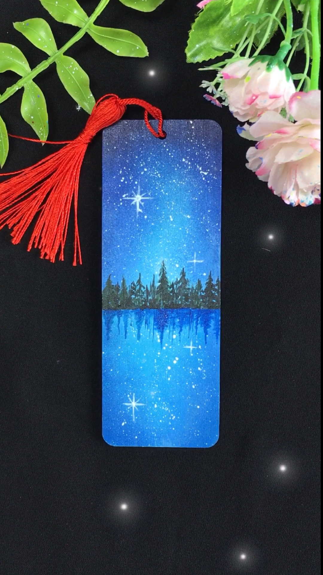 画画原来如此简单#星空书签,喜欢留下小心心.