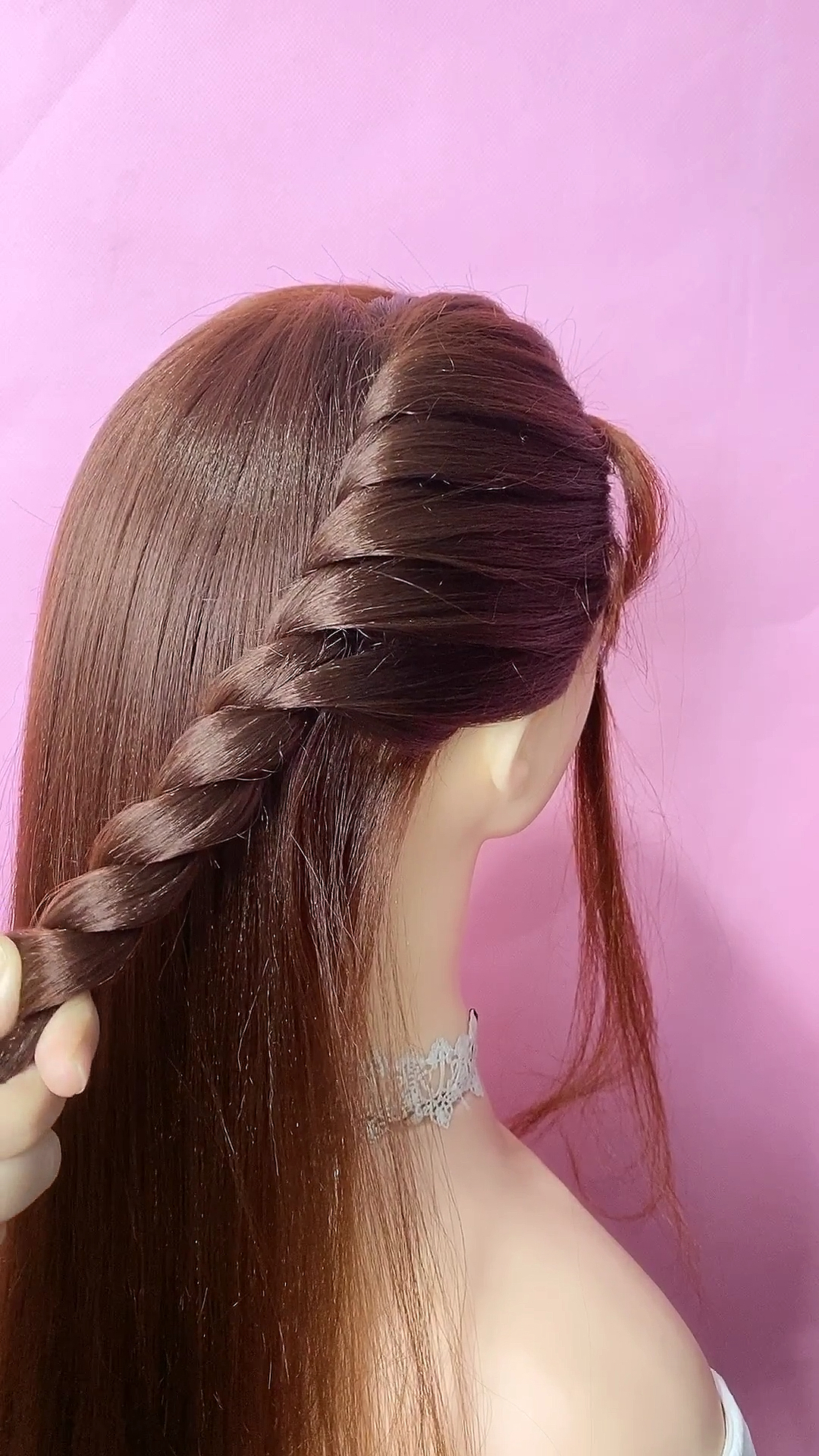 全民最火编发#两股拧超级慢动作解说教程