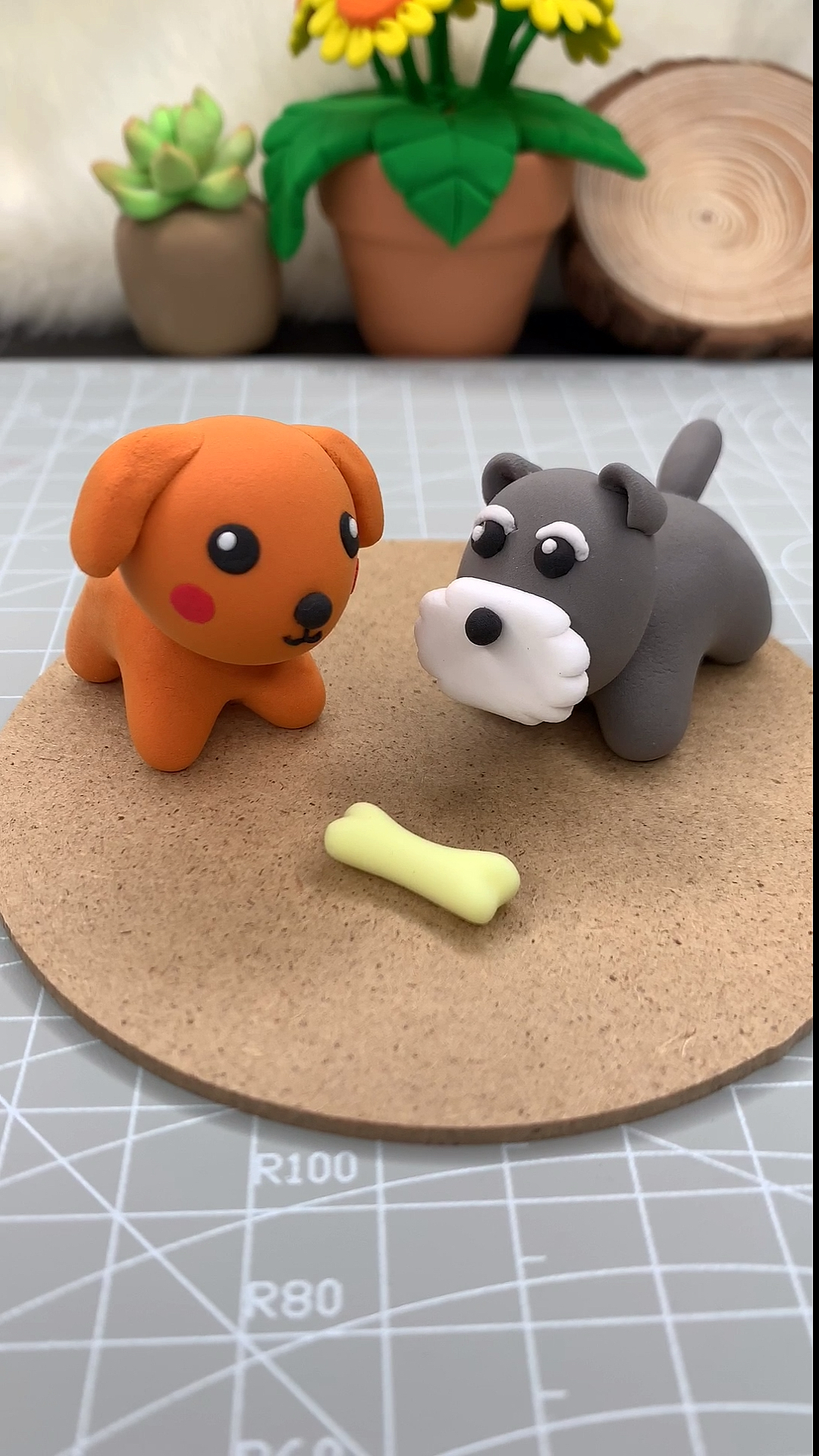 超轻粘土#小狗狗哦