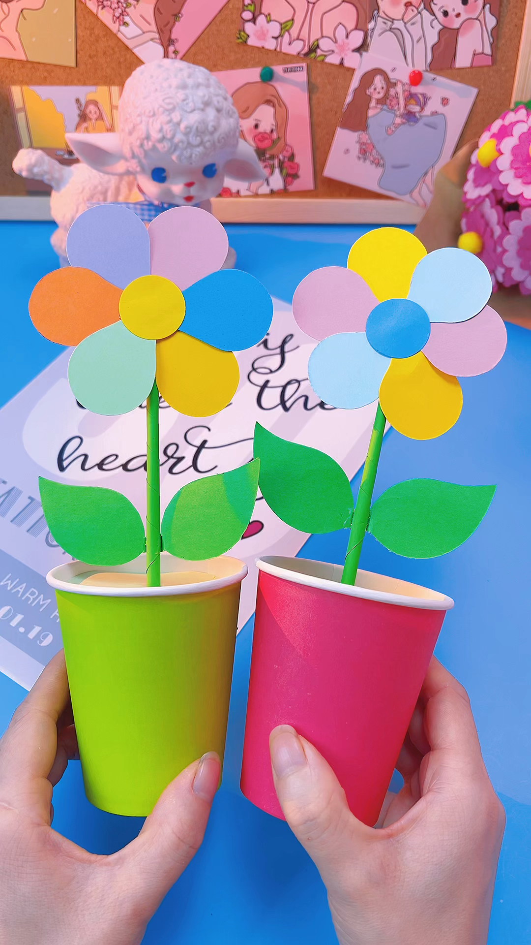 手工制作#教师节做一盆盆栽花送给老师,也很赞哦!