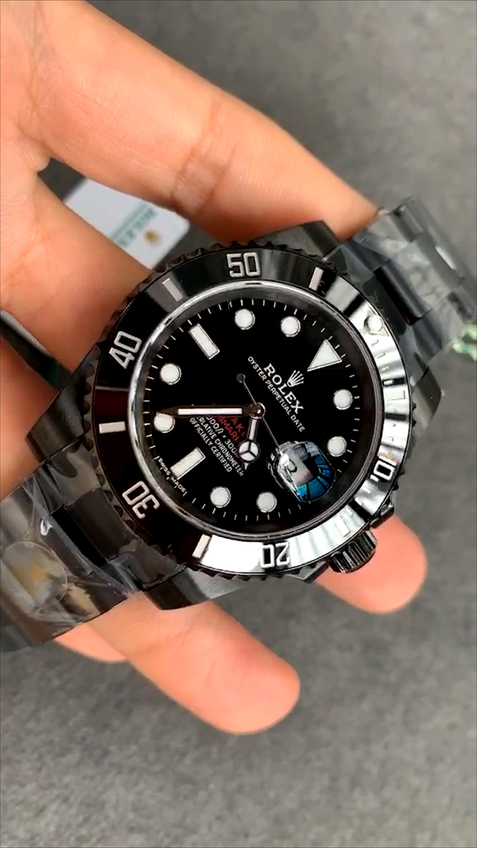 手表#劳力士黑水鬼blaken改装