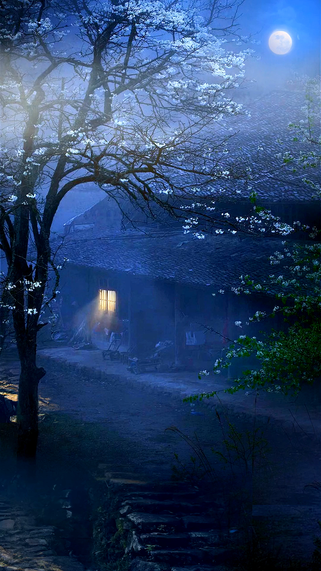 窗前明月照月明,天涯孤影对影孤,莫问归处何处归,举头思相是相思.