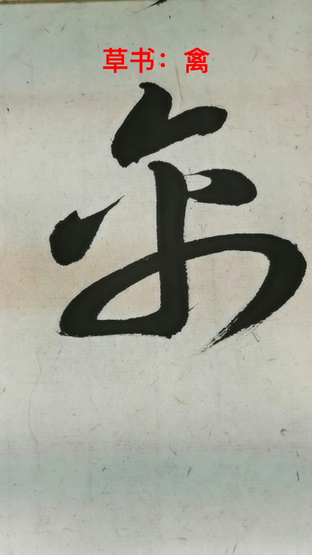 一起写草书禽字的草书写法