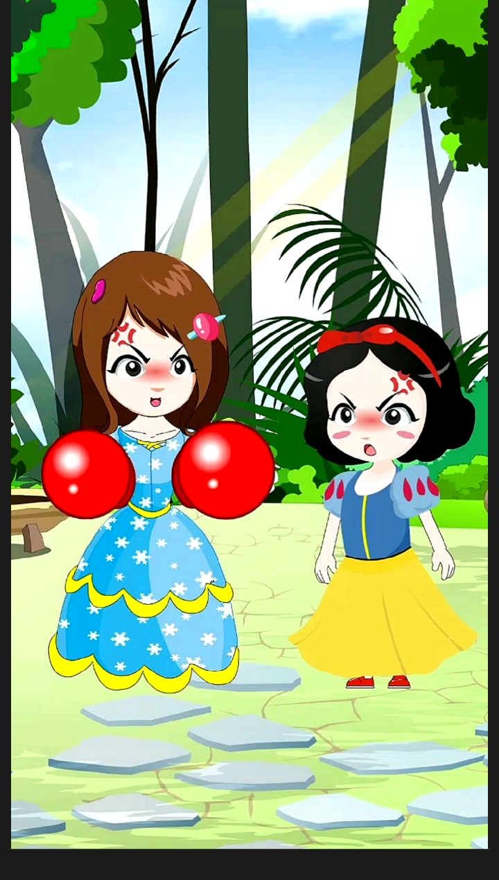 动漫#白雪会投降吗?贝儿姐姐会对她怎么样?