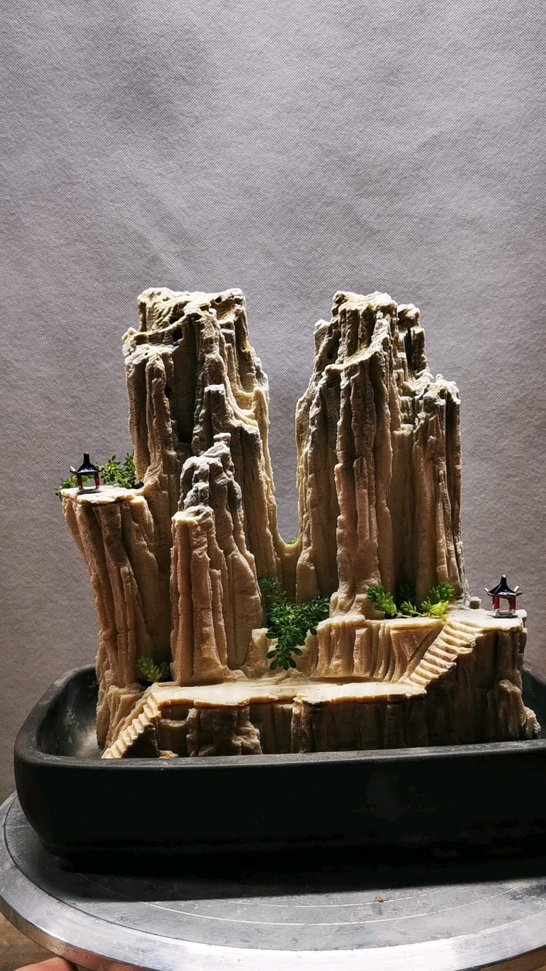 吴定石假山盆景新作欣赏八