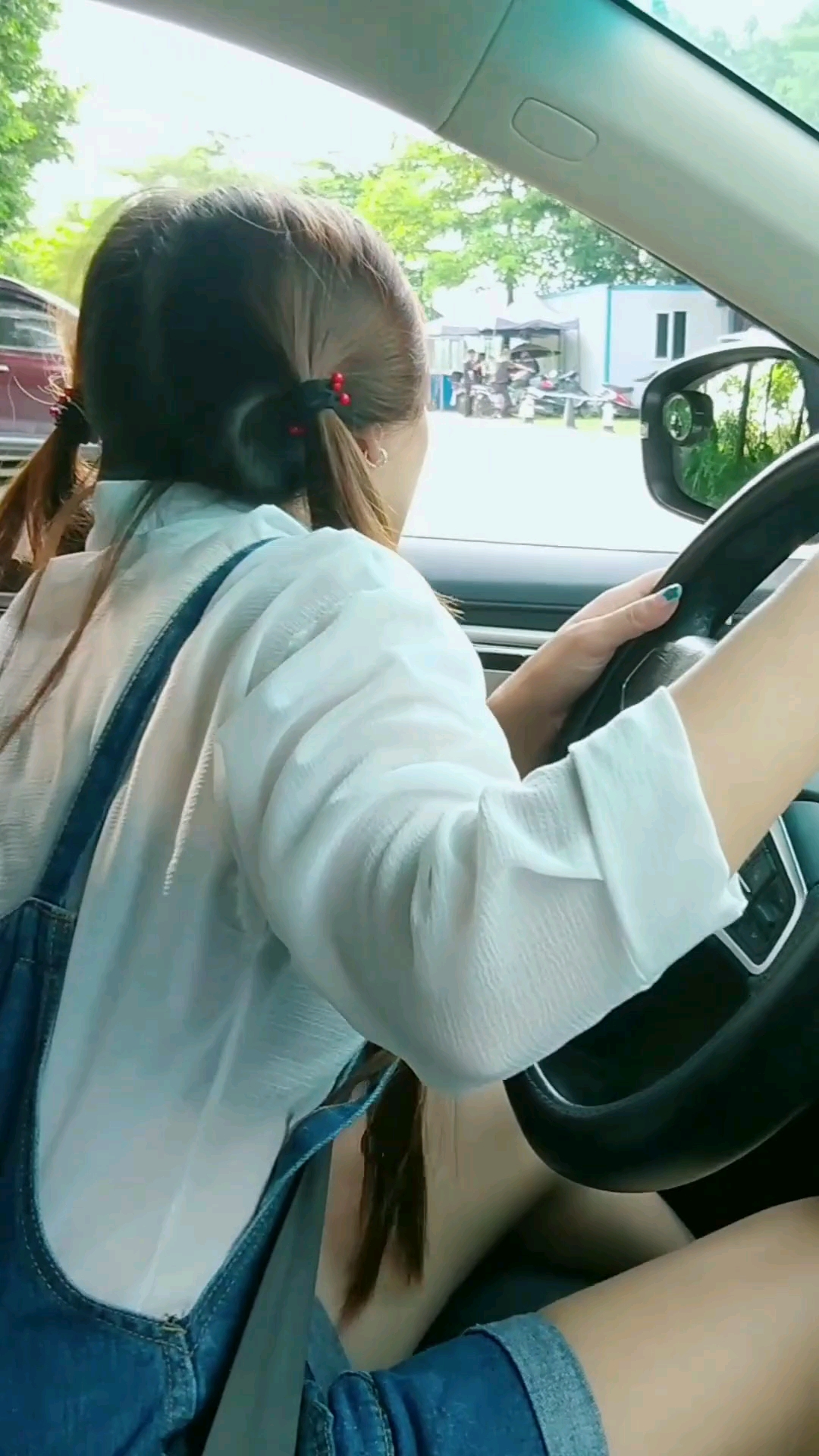 搞笑小白#这女学员练车太搞笑了