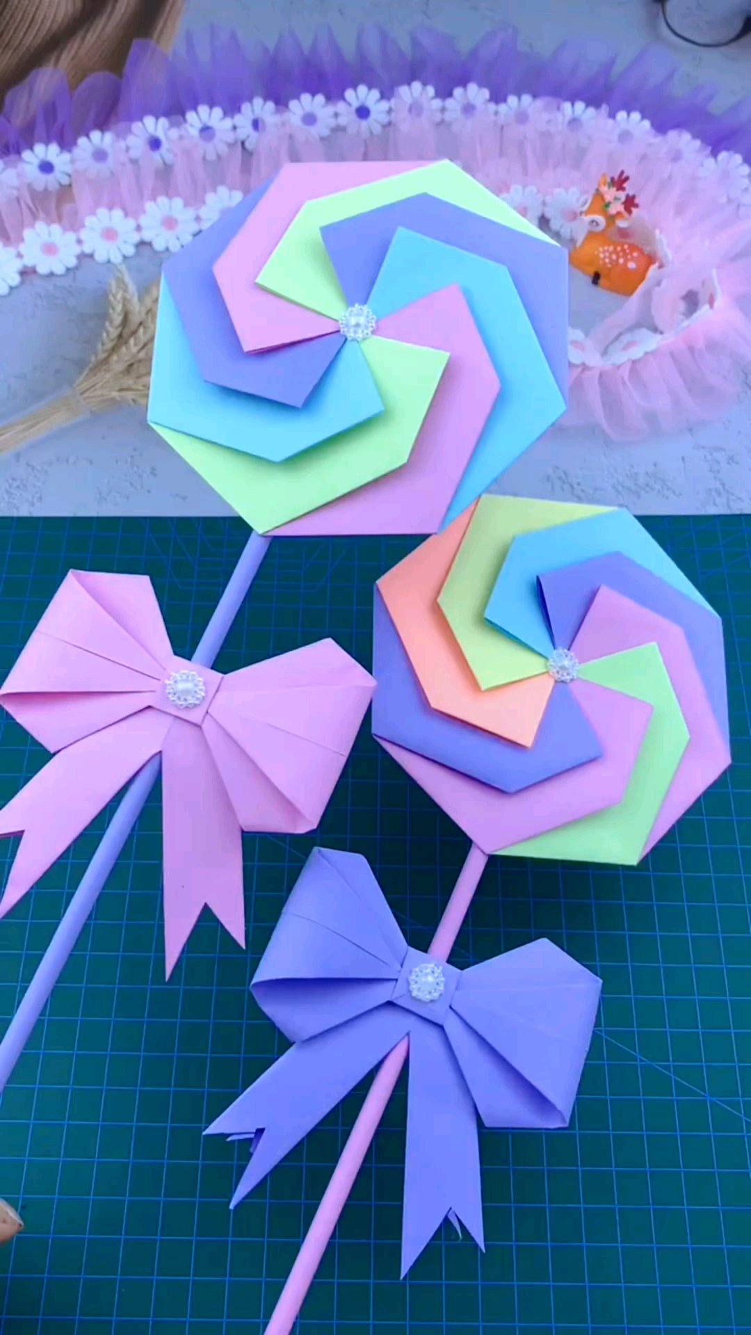 手工制作小仙女们定制的魔法棒来了