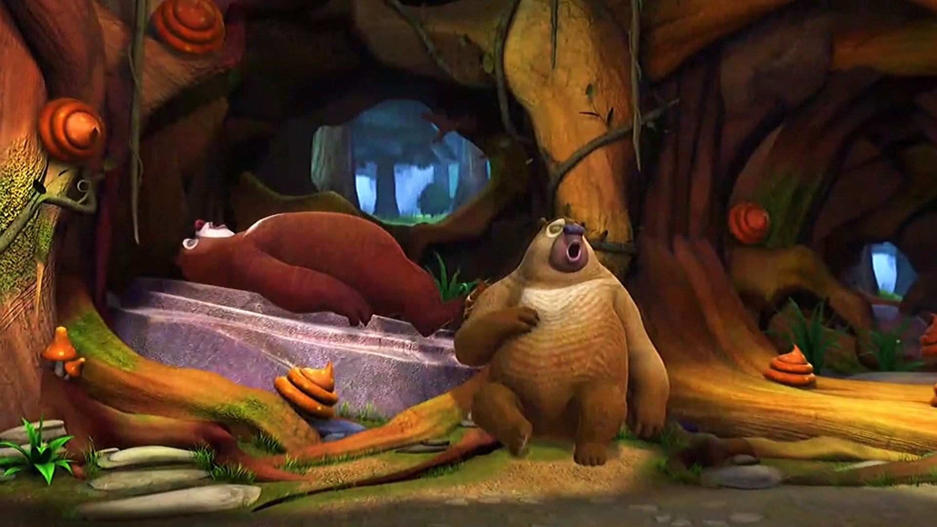 熊出没#是谁在熊大熊二窝里,随便乱扔大便啊.