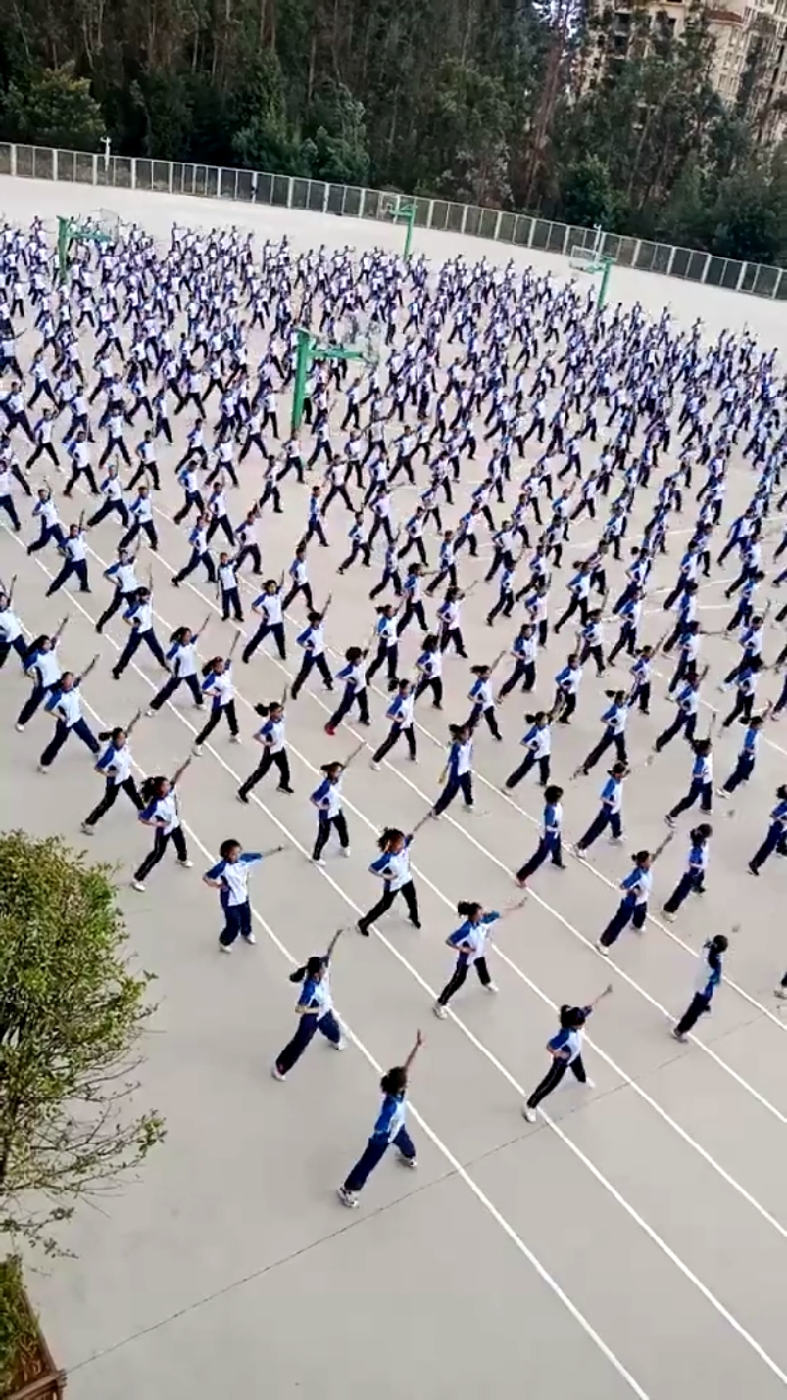 毕业了!学校最后一次广播体操(兔子舞)
