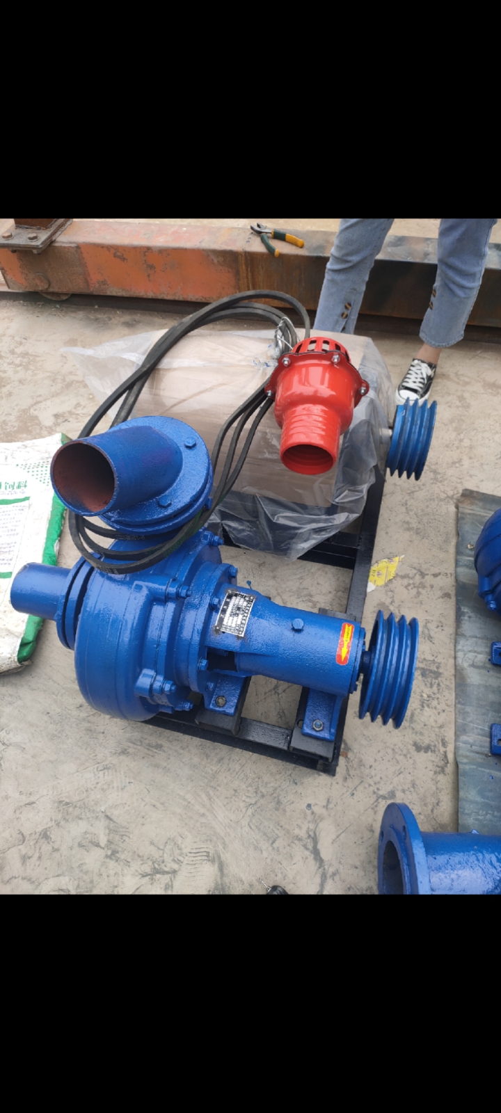 吸沙泵4寸卧式吸沙泵配套15kw电机