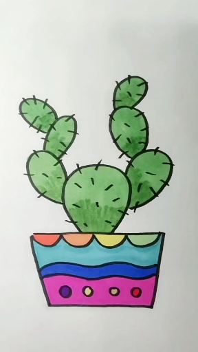 创意简笔画#儿童画芦荟