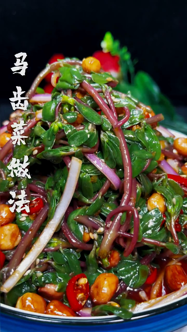 家乡特色美食马齿菜的营养非常丰富你们哪里叫什么呢